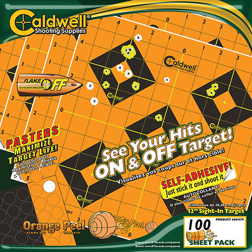 Treffe ins Schwarze mit den Caldwell Orange Peel Targets! 🎯 Sieh deine Treffer sofort dank der einzigartigen Abplatztechnologie. 100 Blätter!