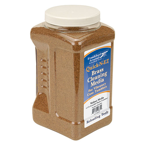 Reinige deine Hülsen effektiv mit Frankford Arsenal Brass Cleaning Media! 🌰 Walnusschalen bieten die beste Reinigung für deine Munition.