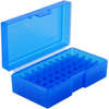 Entdecke die Frankford Arsenal Pistol Ammo Boxes in Blau! 🟦 Perfekt für 50 AE und 480 Ruger, bleib organisiert mit 50 Runden.