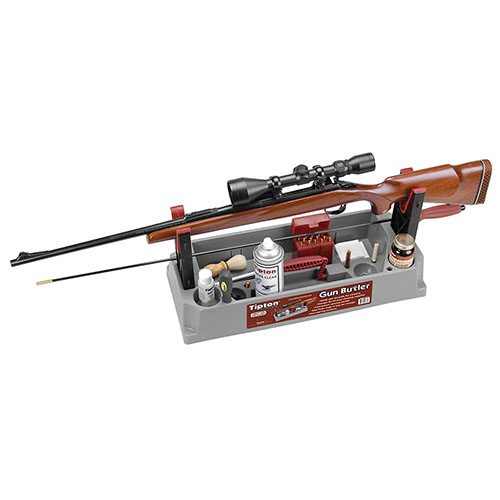 Entdecke den Tipton Gun Butler™ 🛠️ – die perfekte All-in-One-Lösung für Reinigungs-, Transport- und Aufbewahrungsbedürfnisse deiner Waffen!