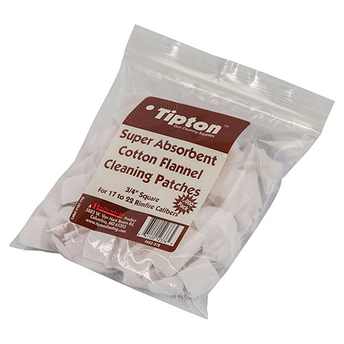 Entdecke die Tipton Patches für 17-22 Kaliber! 🛠️ 100% Baumwolle, perfekt für die Laufreinigung. Hol dir jetzt die 100 Stück im Bag!