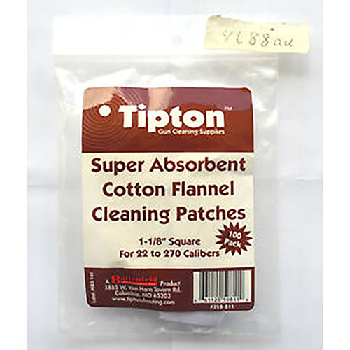 Entdecke die Tipton Patches für die Laufreinigung! 🧼 100% Baumwolle, perfekt für 22-270 Kaliber. Hol dir jetzt deine 1,13" Quadrate!