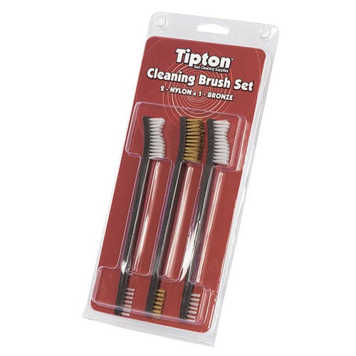 Entdecke das Tipton Double Ended Cleaning Brush Set 🧼! Ideal für die gründliche Reinigung deiner Feuerwaffe mit strapazierfähigen Borsten.