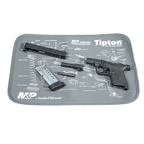 Halte deinen Arbeitsplatz sauber mit der Tipton M&P Wartungsmatte! 🛠️ Ideal zum Reinigen von Feuerwaffen und für kleine Teile. Handwaschbar!