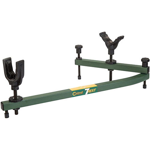 Entdecke den Caldwell 7-Rest™: ein vielseitiges, stabiles Schießzubehör für jeden Schützen. 🏹 Perfekt für Rechts- und Linkshänder!