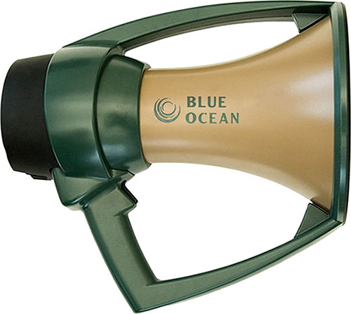 Der Blue Ocean Rugged Megaphone ist leicht, robust, wasserdicht und bietet kristallklaren Sound mit extremer Reichweite – perfekt für große Gruppen!