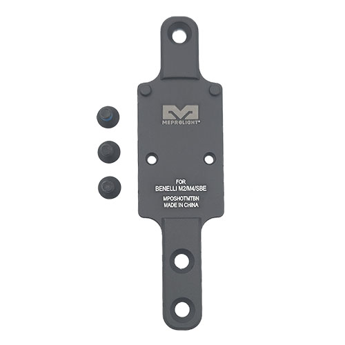Mit der MPO PRO-DF, RED & RMR SHOTGUN PLATE erhältst du eine robuste und präzise Montage für deine Benelli M2/M4/SBE, ideal für schnelles Zielen.