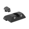 Die MEPRO Tru-Dot Fixed Sights bieten tagsüber helle weiße Punkte und leuchten nachts grün, ganz ohne Batterien – immer bereit für den Einsatz!