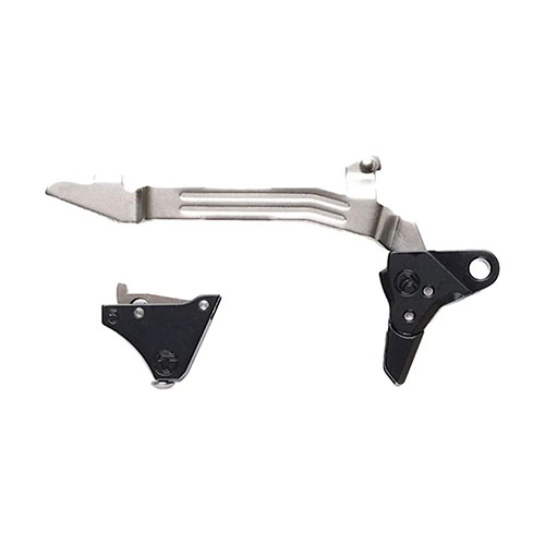 Der GLOCK PIVOT SAFETY TRIGGER von TIMNEY bietet einen sauberen Abzug mit 3 lb, ist einfach einzubauen und verbessert das Gefühl, ohne die Zuverlässigkeit zu beeinträchtigen.