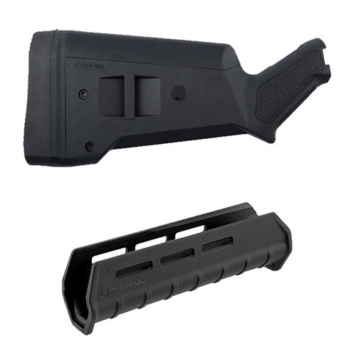 Verbessere deine Mossberg 500 mit dem MOSSBERG 500 SGA Buttstock & M-LOK Forend Kit. 🔧 Anpassbar und leicht, ideal für deine Bedürfnisse!