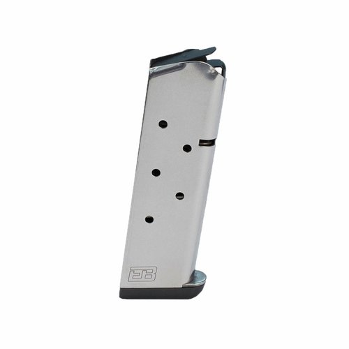 Entdecke das zuverlässige 1911 45ACP Edelstahl-Magazin mit 7 Runden. Wähle deine Bodenplatte für die perfekte Passform! 🔧