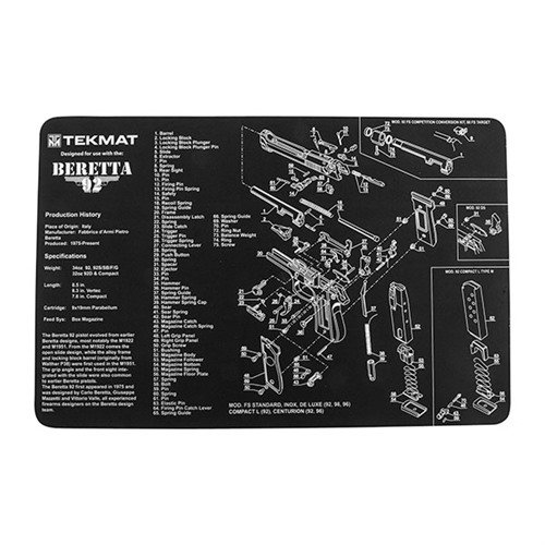 Schütze deine Beretta 92 mit der robusten PISTOL GUN MAT 🛠️. Sie verhindert Kratzer und hält deinen Arbeitsbereich sauber. Ideal für Reinigung und Reparatur!