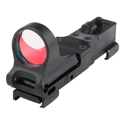 Entdecke das vielseitige Railway Red Dot Sight von C-MORE! 🔴 Schnell montierbar auf Schrotflinten, Gewehren und mehr. Ideal für jedes Abenteuer!