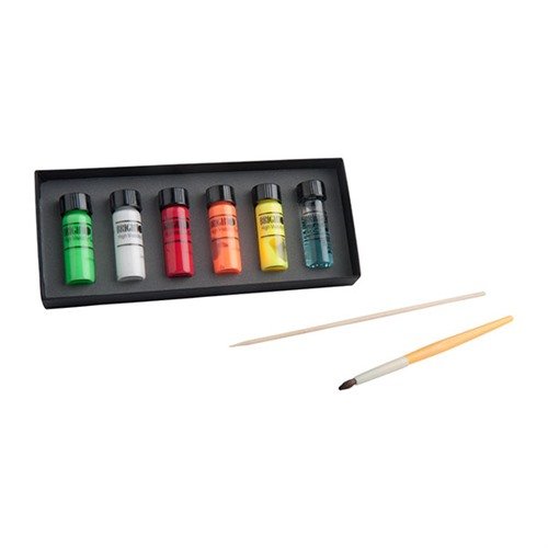 Verbessere deine Schussgenauigkeit mit dem BRIGHTSIGHTS GUN SIGHT COATING 🎯. Fünf Farben für optimale Sicht bei jedem Licht!