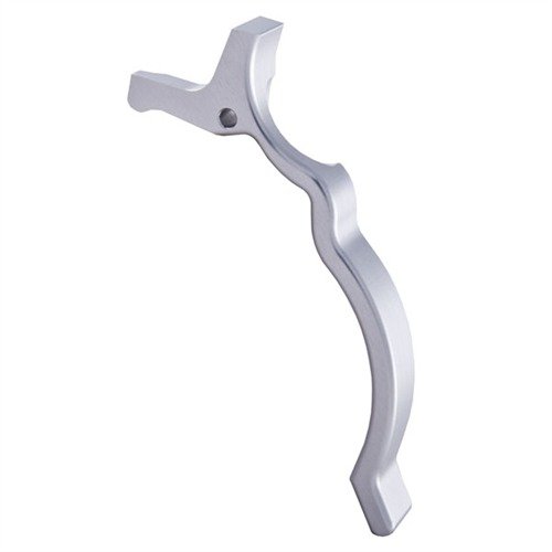 Erlebe schnelles Magazinwechseln mit dem 10/22® EXTENDED MAGAZINE RELEASE! 🚀 Robuste Aluminiumkonstruktion in mattem Silber oder glänzendem Schwarz.