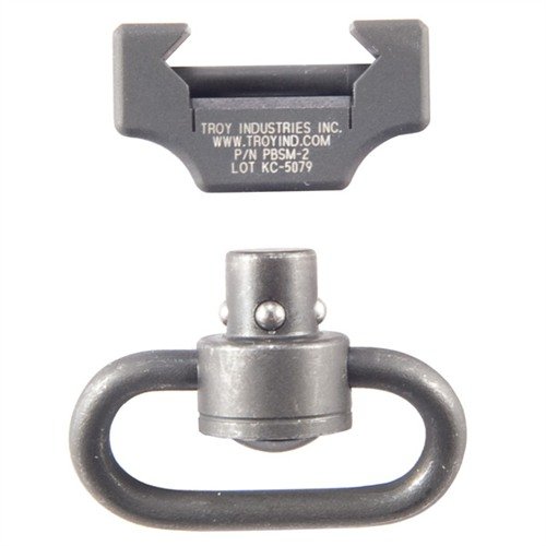 Entdecke die TROY INDUSTRIES AR-15/M16 Pushbutton Swivel Rail Mount! 🔧 Perfekt für deine Picatinny-Schiene mit schnellem Sling-Wechsel.