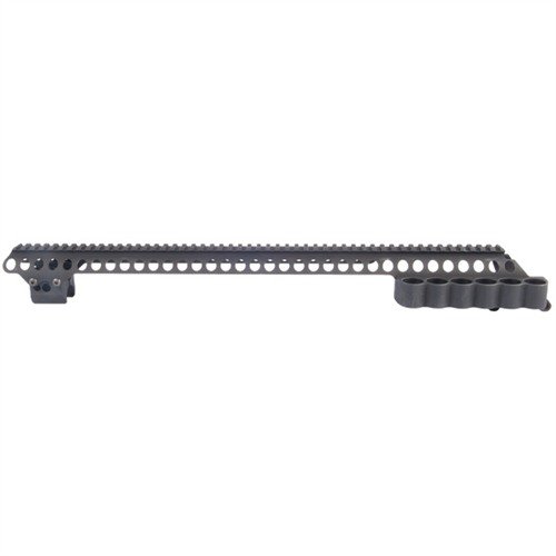 Entdecke den SHOTGUN SURESHELL CARRIER & 20" RAIL für Remington 870! ✨ Halte deine Schrotpatronen sicher und montiere Optiken nach Wunsch.