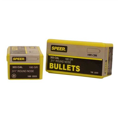 Entdecke die HOT-COR 303 Caliber (0.311") Soft Point Round Nose Bullets für präzise Schüsse. 🎯 Hohe Genauigkeit und Zuverlässigkeit!