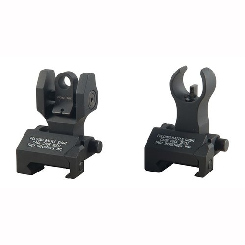Entdecke das AR-15 HK-Style Tritium Sight Set von TROY INDUSTRIES! 🔭 Robuste, klappbare Visierungen für präzises Zielen bei jedem Licht.