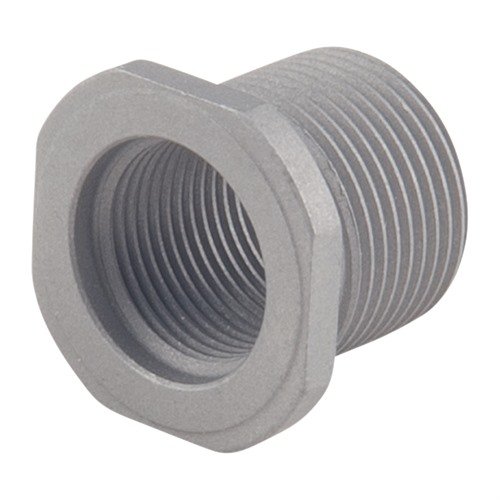 Entdecke den THREAD ADAPTER 1/2-28 TO 5/8-24 von PRECISION ARMAMENT! Perfekte Passform für Mündungsbremsen und Schalldämpfer. 🔧 Hochwertiger Edelstahl!