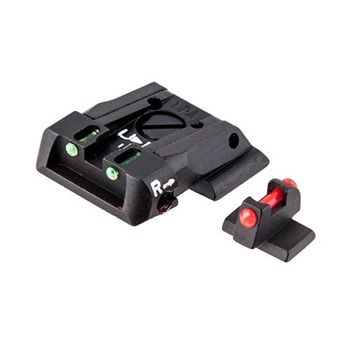 Entdecke das S&W M&P Faseroptische verstellbare Visier-Set von L.P.A. SIGHTS für präzises Zielen! 🎯 Robust und einfach zu installieren.