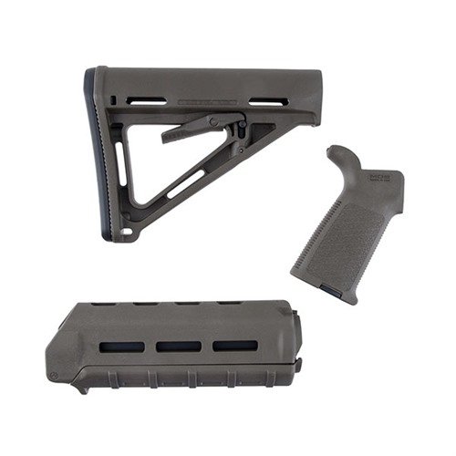 Rüste dein Gewehr mit dem AR-15 MOE Furniture Set auf! 🌟 Erhältlich in O.D. Green für ein modernes Design und optimale Leistung.