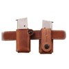 Entdecke den SINGLE MAGAZINE CARRIER von Galco! 🏷️ Hochwertiges Sattelleder, passt für Gürtel bis 1 3/4". Ideal für dein .45 Magazin!