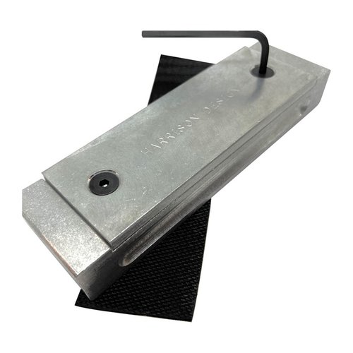 Entdecke den hochwertigen Aluminium-Schleifblock von Harrison Design! ✨ Ideal für präzises Schleifen von 1911 Schlitzen und Rahmen.