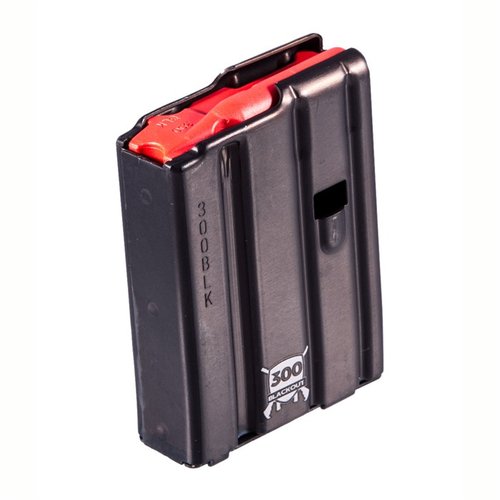 Entdecke das AR-15 300 Blackout Magazin mit rotem Follower. 🔥 Aluminium, 10 Schuss Kapazität – perfekt für dein nächstes Abenteuer!