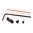ZEV TECHNOLOGIES ZEV SIGHT SET, .215 FIBER OPTIC FRONT, COMBAT V3 BLK REAR