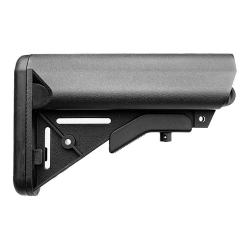 Entdecke den AR-15 Government Issue SOPMOD Stock! 🛠️ Ideal für dein Klongewehr, ohne QD-Montagepunkt und kommerzielles Logo. Jetzt in Schwarz!