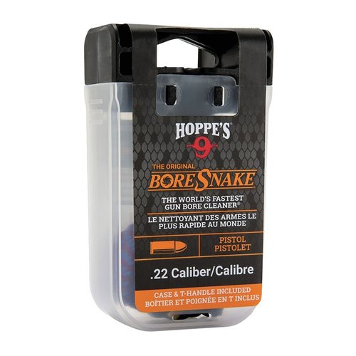 Reinige deinen .22 Kaliber Lauf schnell und einfach mit dem Pistol Bore Snake von HOPPES! 🧼 Effizient, wiederverwendbar und leicht zu verstauen.
