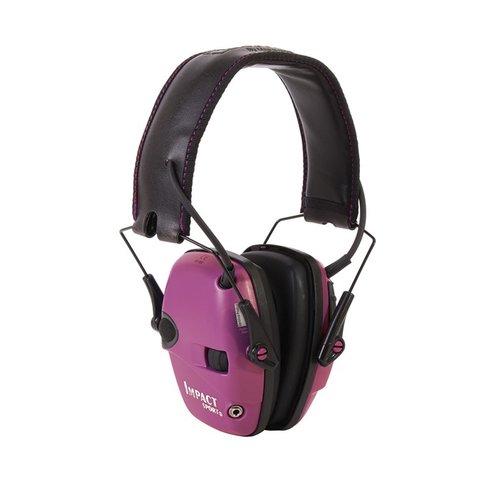 Entdecke die pinken Howard Leight Impact Sport Elektronik-Ohrenschützer 🎧 für sicheren Gehörschutz und klare Kommunikation am Schießstand!