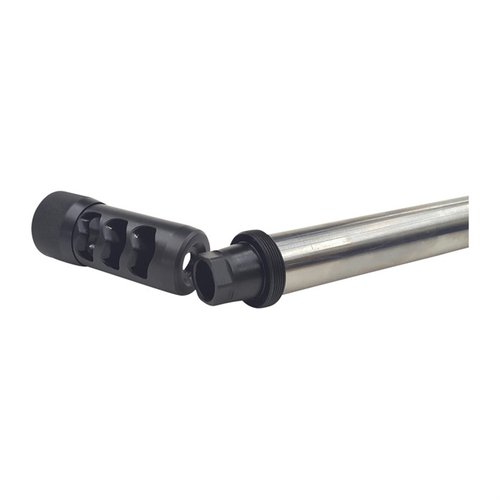 Erweitere deine Waffe mit dem Hellfire Muzzle Brake Universal Adapter! 🔧 Passend für 5/8-24 Gewinde und CNC-bearbeitet aus Edelstahl.