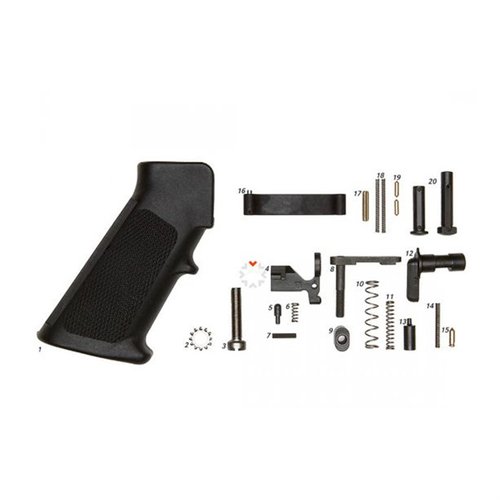 Vervollständige deinen AR-15 mit dem Geissele MIL-SPEC Lower Parts Kit 🛠️. Enthält alles außer dem Trigger für eine einfache Installation!