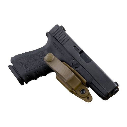 Entdecke das VANGUARD 2 Holster 🏅 – minimalistisches Design für sicheren Abzugsschutz. Perfekt für deine M&P Waffe! Jetzt in Coyote Brown.