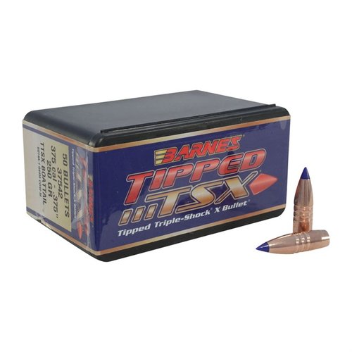 Entdecke die BARNES TIPPED TRIPLE-SHOCK X 375 Caliber Geschosse! 🎯 Mit schneller Expansion und tödlicher Genauigkeit für deine Jagd.
