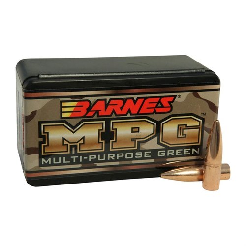 Entdecke die BARNES Multi-Purpose Green 30 Caliber (0.308") 150GR HPFB Geschosse für präzises Schießen 🎯 – ideal für Jagd und Selbstverteidigung!