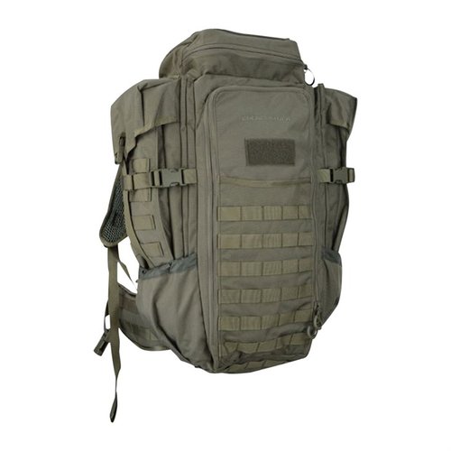 Entdecke den Eberlestock Halftrack Pack in Military Green 🎒 – ideal für Abenteuer mit 2150 Kubikzoll Stauraum und tollen Funktionen!