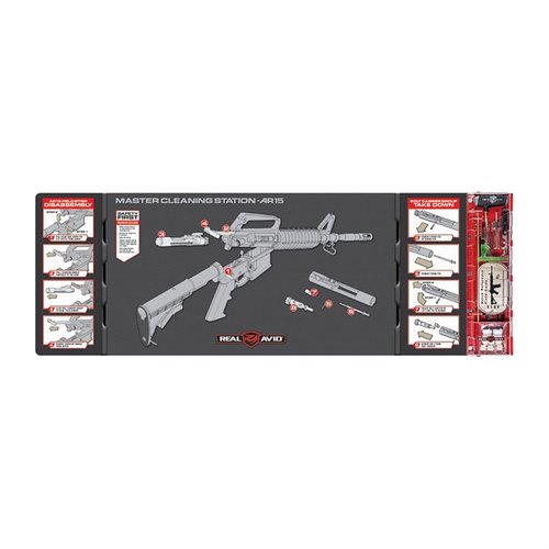 Verbessere dein Reinigungserlebnis mit der AR-15 Master Cleaning Station 🛠️ von Real Avid. Perfekt für die umfassende Reinigung deiner Waffe!