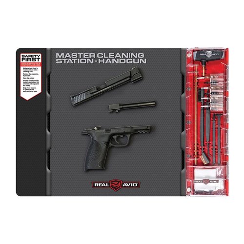 Verbessere dein Reinigungserlebnis mit der MASTER CLEANING STATION für Handfeuerwaffen! 🛠️ Perfekt für .22 bis .45 Kaliber. Kompakt und praktisch!