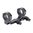 BADGER ORDNANCE 30MM 1.70" 0 MOA MODULAR MOUNT, BLACK