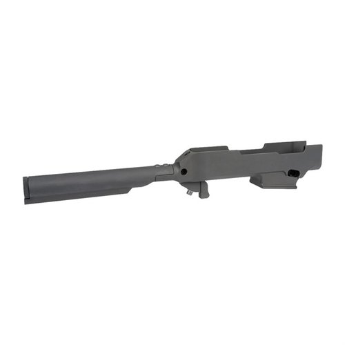 Entdecke das Ruger PC Carbine Takedown Chassis von Midwest Industries! 💪 Robust, leicht und einfach zu installieren – perfekt für dein Gewehr!