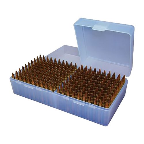 Die FLIP TOP RIFLE AMMO BOX von MTM CASE-GARD ist extrem robust, schützt deine Munition vor Auslaufen und hat ein praktisches Design für einfaches Handling.