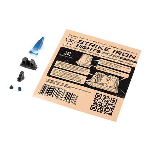 Verbessere deine Zielgenauigkeit mit den Strike Iron Sights für Glock! ✨ Ideal für Red-Dot-Visiere und Suppressoren. Hol sie dir jetzt!