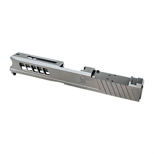 Entdecke den AXIOM Slide für Glock 43/43X mit RMCS Optik Cut. 🛠️ Hochwertig, aus Edelstahl und perfekt für deine Optiken!