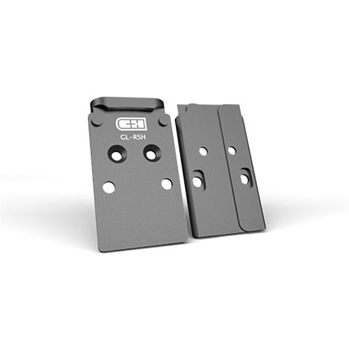 Entdecke die V4 MIL/LEO GLOCK Optik-Montageplatte von C&H Precision für Trijicon RMR. Robust, leicht und perfekt für deine Glock! ✨