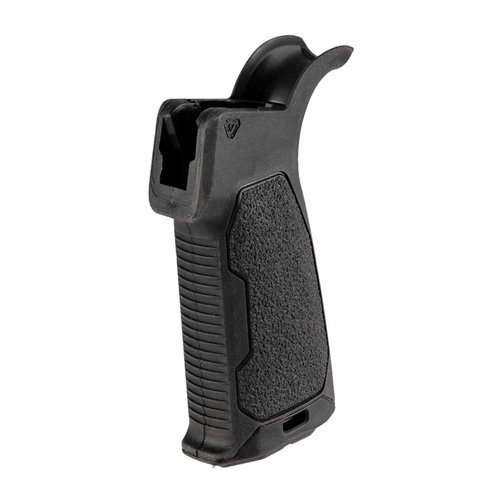Verbessere deine Kontrolle mit dem Strike Industries AR-15 Rubber Overmolded Pistol Grip. 🖤 Schlank, rutschfest und komfortabel für jedes Shooting!