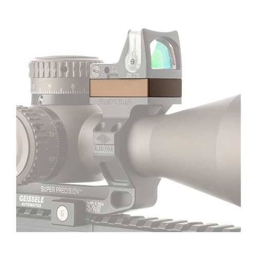 Entdecke den ROF Riser für Trijicon RMR/SRO! 🛠️ Erhöht dein Zielgerät um 10mm für mehr Platz und bessere Sicht. Ideal für hohe Turrets!