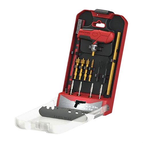 Entdecke das 16-teilige Handgun Cleaning Kit von Birchwood Casey! 🧼 Perfekt für die gründliche Reinigung deiner Kurzwaffen.